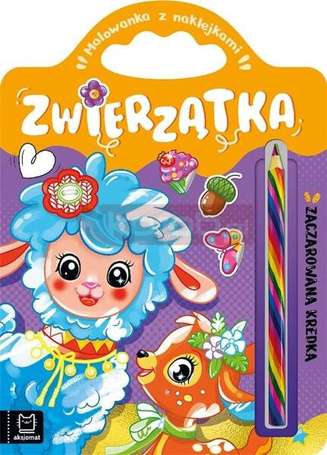 Malowanka z naklejkami Zwierzątka