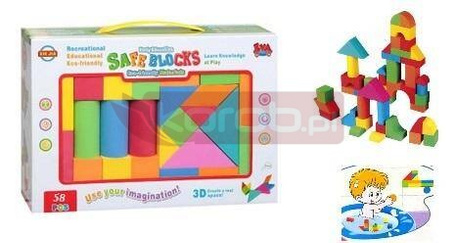 Klocki piankowe 58szt
