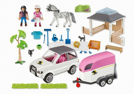 PLAYMOBIL 5667 Stajnia z przewozem dla konia