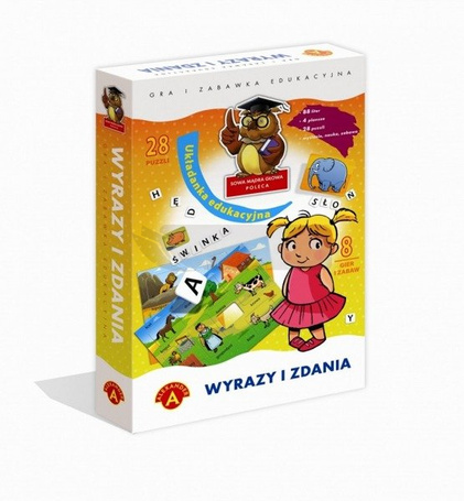 Układanka edukacyjna, Wyrazy i zdania