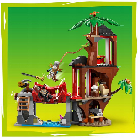 KLOCKI LEGO NINJAGO 71857 Bitwa ninja: domek na drzewie z pojazdami