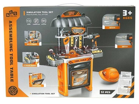 Stół z narzędziami światło i dźwięk 51el