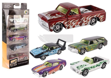 Samochodzik metalowy 5-pack 1:64