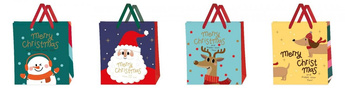 Torebka świąteczna mała 18x23x10cm mix