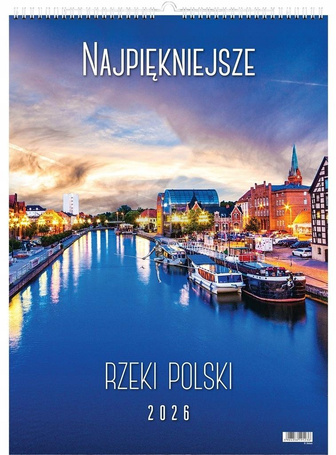 Kalendarz 2026 wieloplanszowy rzeki Polski