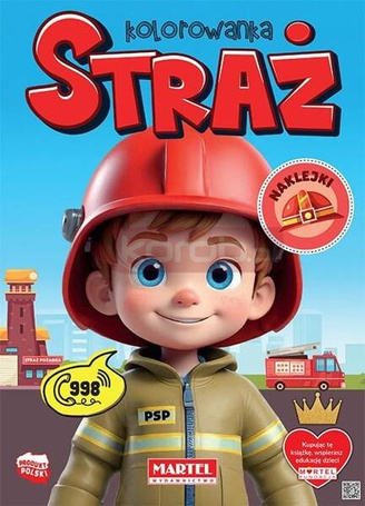 Kolorowanka Straż z naklejkami