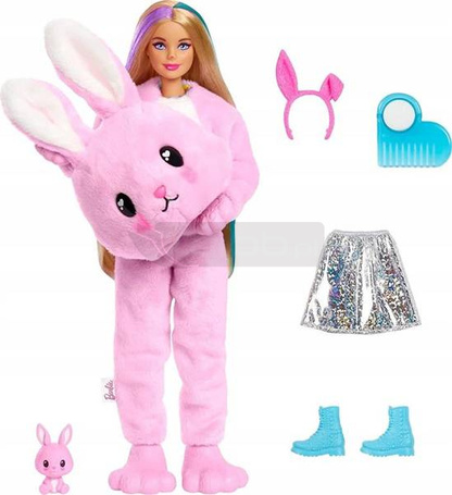 Lalka Barbie w przebraniu królika Cutie Reveal HHG19