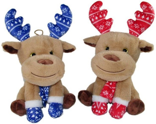 Łoś Renifer świąteczny 20cm MIX
