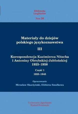 Materiały do dziejów pol. językoznawstwa 3 T.1-2