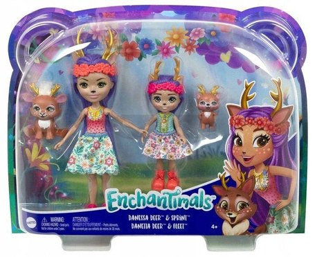 Lalka Enchantimals 2 siostry Danessa Deer HCF80