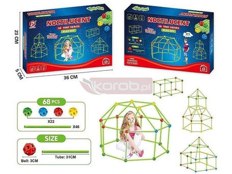 Klocki konstrukcyjne - rurki fluorescencyjne