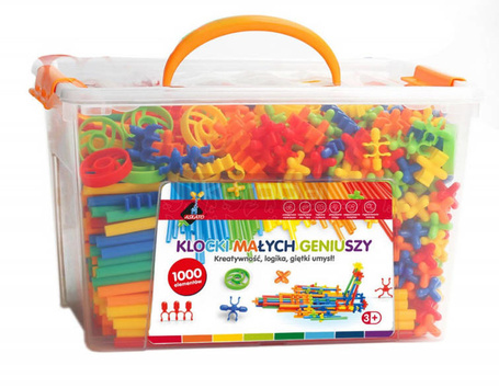 Klocki małych geniuszy - Słomki 1000 elementów