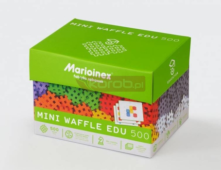 Klocki konstrukcyjne Mini Waffle EDU 500 z kartami