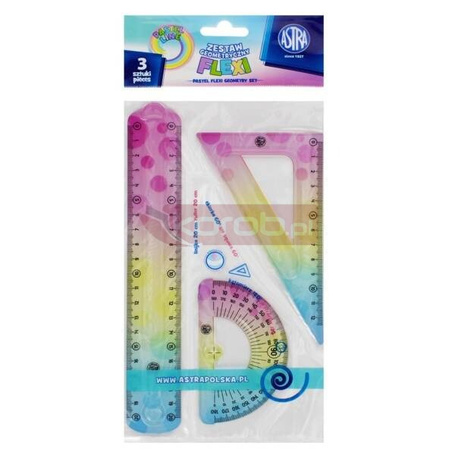 Zestaw geometryczny pastelowy Flexi 3el ASTRA