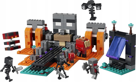 KLOCKI LEGO MINECRAFT 21590 Walka z Witherem, zestaw klocków dla dzieci +8
