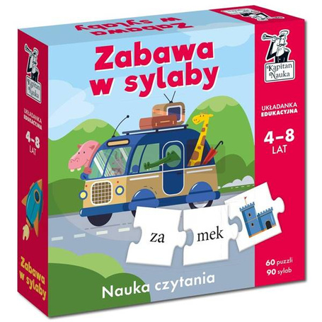 Zabawa w sylaby. Układanka edukacyjna 4-8 lat