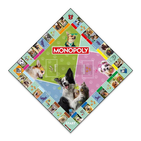 GRA PLANSZOWA MONOPOLY PSY pieski gra dla całej rodziny, +8 lat 5341