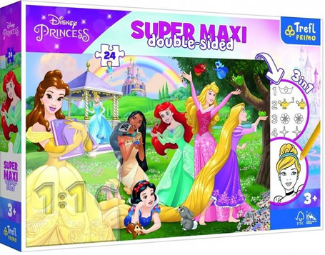 Puzzle 24 Super Maxi Wesołe Księżniczki TREFL
