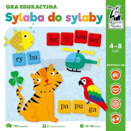 Kapitan Nauka. Gra edukacyjna. Sylaba do sylaby