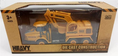 Pojazd budowlany - koparka metalowa