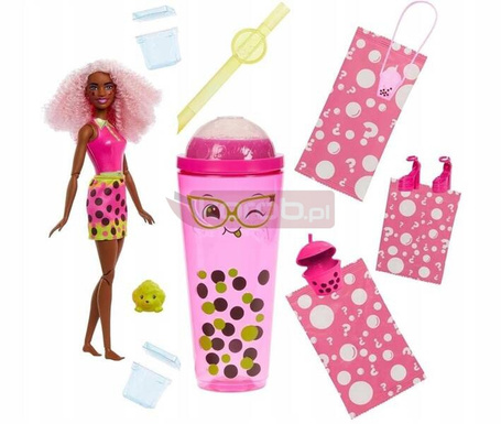 LALKA BARBIE POP REVEAL BUBBLE TEA Berry bliss, pachnąca lalka HTJ20