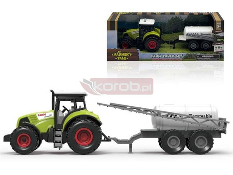 Traktor z przyczepą ze światłem i dźwiękiem