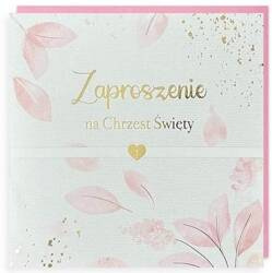 Zaproszenie Chrzest 5szt