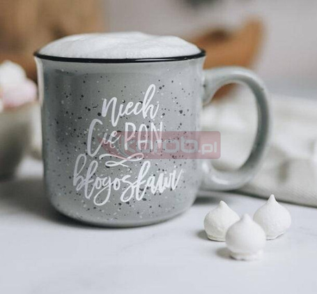 Kubek vintage - Niech cię Pan