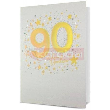 Karnet B6 Urodziny 90