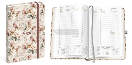 Kalendarz 2026 książkowy A5/192K Mat+UV Magnol