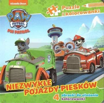 Książeczka z puzzlami. Niezwykłe pojazdy piesków