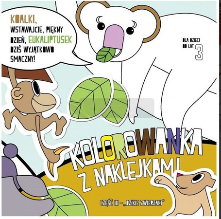 Kolorowanka 21x21 z nakl. Dzikie zwierzaki