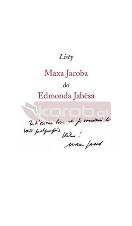 Listy Maxa Jacoba do Edmonda Jabesa