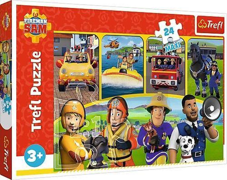 Puzzle 24 maxi Strażak Sam i przyjaciele TREFL