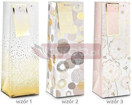 Torba prezentowa Ślub Gold 45x33x10cm MIX