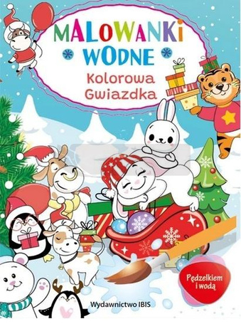 Pędzelkiem i wodą. Malowanki wodne. Gwiazdka