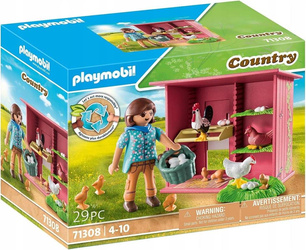 PLAYMOBIL 71308 KURY Z PISKLĘTAMI zestaw dla dzieci +4 lata