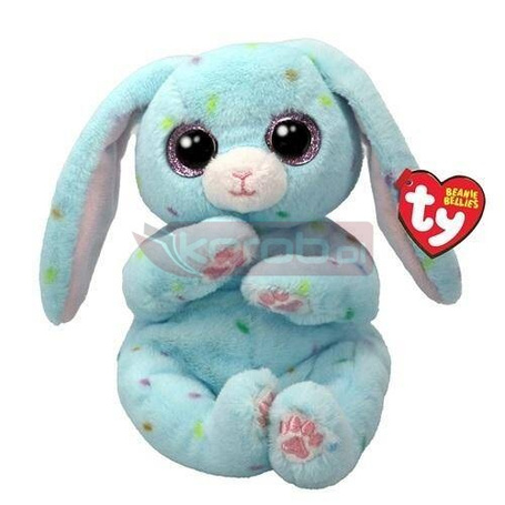 Beanie Bellies Skippy - Niebieski króliczek 15cm