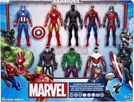 MARVEL AVENGERS ULTIMATE PROTECTION zestaw 8 figurek superbohaterów E4252