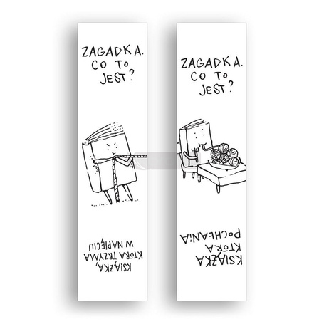 Zakładka kartonowa - Książka trzyma w napięciu
