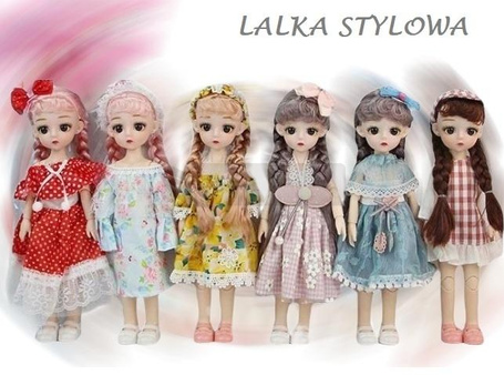 Lalka stylowa zginane ręce i nogi 29cm MIX
