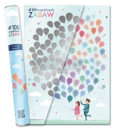 Plakat ze zdrapką dla dzieci #100wspólnychZabaw