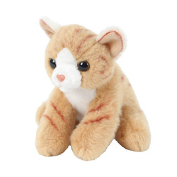 Maskotka Kot siedzący rudy 13 cm