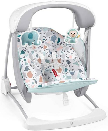 Fisher Price Huśtawka leżaczek 2w1 pastelowy GPD12