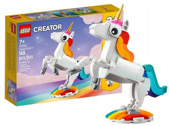 LEGO CREATOR 31140 Magiczny jednorożec 3w1 zestaw klocków dla dzieci +7 lat