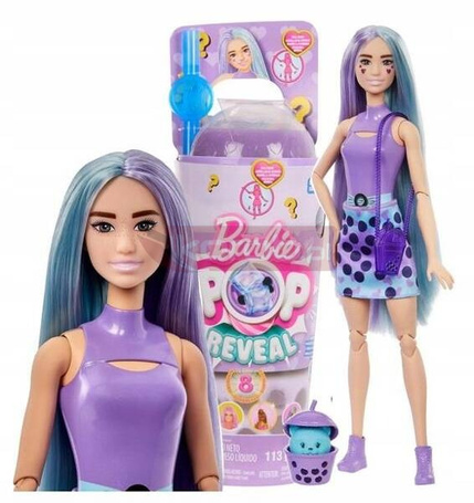 LALKA BARBIE POP REVEAL BUBBLE TEA Mleko Taro, pachnąca lalka HTJ19