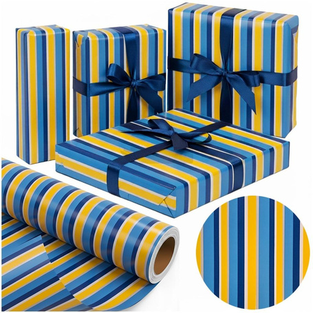 Papier ozdobny Morskie Pasy X-Strong 38cmx20m