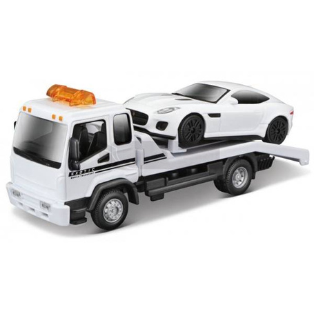 Str. Fire Tow Truck W Jaguar F-Type R 1:43 BBURAGO