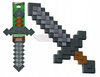 MINECRAFT KAMIENNY MIECZ pikselowy, duży miecz dla dzieci JCV19