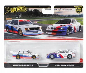 HOT WHEELS PREMIUM CULTURE CAR 2-pack 2001 BMW M3 GTR / BMW 320 GROUP 5 JBK99